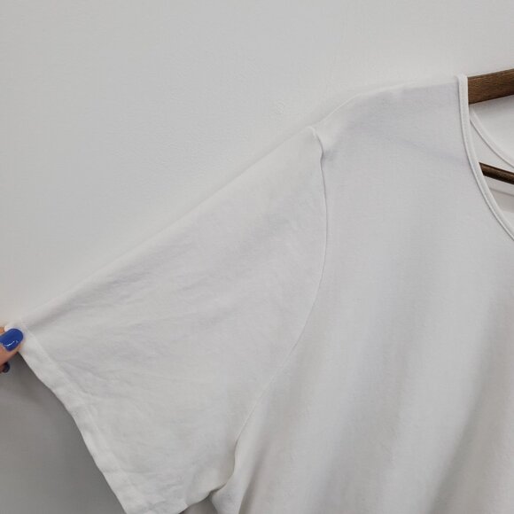 Catherines White Scoop Neck T-Shirt Womens Plus Size 2X Short Sleeve Casual - Picture 8 of 14